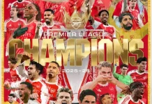 Penantian gelar 22 tahun klub Arsenal Juara Liga Inggris, Fans Arsenal bergembira