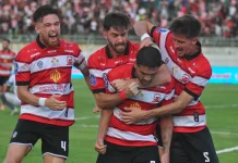 Penuh Tekanan, Madura United Sukses Tundukkan PSM dan Hindari Degradasi