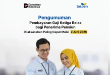 TASPEN Salurkan Gaji Ke-13 Pensiunan ASN per 2 Juni 2026, Simak Ketentuannya!