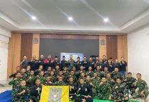 Pengurus PSHT Sumenep Silaturahmi ke Yon TP 931 Ksatria Jokotole