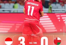 Indonesia Tutup Laga Lawan Oman dengan Skor 3-0