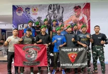 Prajurit Yonif TP 931/KJ Dominasi Kejuaraan Kickboxing di Surabaya