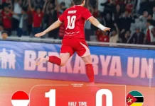 Romeny Antar Indonesia Unggul 1-0 Atas Mozambik di Babak Pertama
