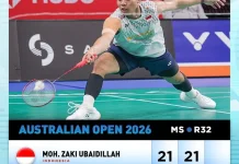 Moh. Zaki Ubaidillah Jungkalkan Pemain Thailand K. Wangcharoen9 2-0