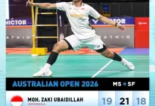 Langkah Ubed Terhenti di Semifinal Australian Open 2026