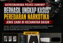 Satresnarkoba Sumenep UngkapKasus Sabu di Dasuk