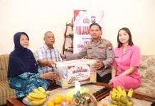 Rangkaian Hari Bhayangkara, Polres Sumenep Sambangi Purnawirawan