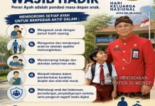 Disdik Sumenep Gaungkan Gerakan Ayah Wajib Hadir di Harganas Ke-32