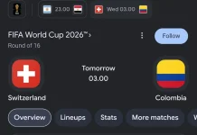 Swiss vs Kolombia, Perebutan Tiket Terakhir ke Perempat Final Piala Dunia 2026