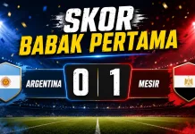 Argentina Tertinggal 0-1 Atas Mesir di Babak Pertama