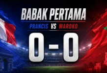 Babak Pertama, Prancis Vs Maroko 0-0