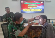 Kodim Sumenep Gelar Screening Katarak Gratis untuk Warga