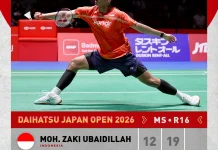 Langkah Ubed Dihentikan Antonsen di Babak 16 Besar Japan Open 2026