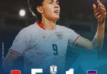 Mitchell Hattrick, Indonesia Hempaskan Kamboja 5-1