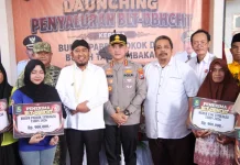 Kapolresta Sumenep Hadiri Launching BLT DBHCHT