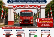 Satpol PP Imbau Gapura Agustusan Ramah Mobil Pemadam