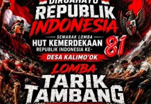 Tarik Tambang Semarakkan HUT RI Ke-81