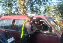 Polantas Menyapa, Satlantas Polresta Sumenep Edukasi Pengguna Jalan Sumenep