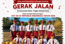 Gerak Jalan SD Bluto Berlangsung Meriah