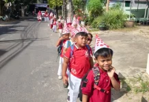 TK Suryalaya Tutup Semarak HUT RI ke-81 dengan Jalan Sehat