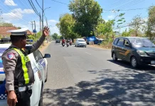 Satlantas Polresta Sumenep Intensifkan Patroli di Jalur Rawan Laka Batuan
