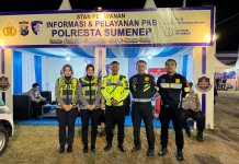 Satlantas Polresta Sumenep Layani Warga di Madura Culture Festival