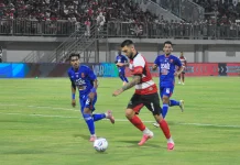 Banyak Peluang, Madura United Sementara Ditahan Imbang 0-0 Persijap