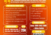 HMP PJKR UPI Sumenep Buka Pendaftaran LKMMTD 2026 Bagi Mahasiswa