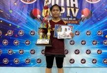 Petenis Meja Pamekasan Raniah Raih Emas Gajah Putih Cup IV di Bekasi