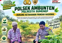 Polsek Ambunten Dorong Pemanfaatan Lahan untuk Pangan