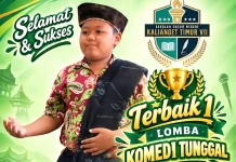Syahir Alfarizqi Sabet Juara 1 Komedi Tunggal Festival Tunas Bahasa Ibu 2026