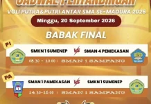 Tundukkan MAN 2 Pamekasan, Tim Voli Putri SMKN 1 Sumenep Tembus Final