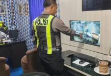 Pantau TMC, Satlantas Polresta Sumenep Pastikan Lalu Lintas Lancar