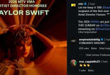 Taylor Swift Raih Artist Director Honors di MTV VMAs 2026