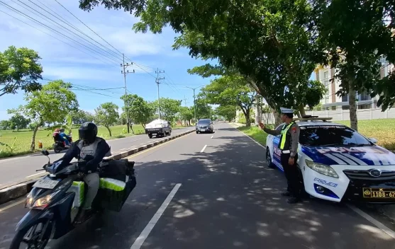 Satlantas Polres Sumenep Patroli Titik Rawan Laka