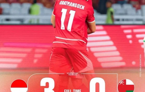 Indonesia Tutup Laga Lawan Oman dengan Skor 3-0