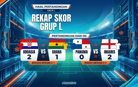 Klasemen Akhir Grup L Piala Dunia 2026: Inggris Juara, Kroasia Runner-up