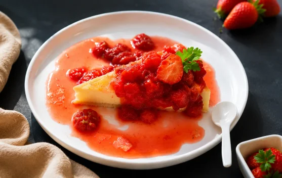 Cheesecake Stroberi, Perpaduan Lembut Keju dan Segarnya Buah