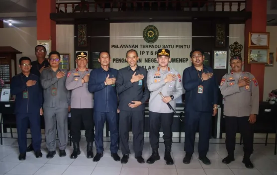 Kapolresta Sumenep Perkuat Sinergi dengan Pengadilan Negeri