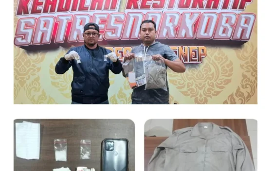 Satresnarkoba Polresta Sumenep Amankan Sabu 4,28 Gram