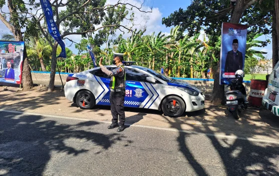 Satlantas Polresta Sumenep Patroli Sejumlah Titik Rawan Laka