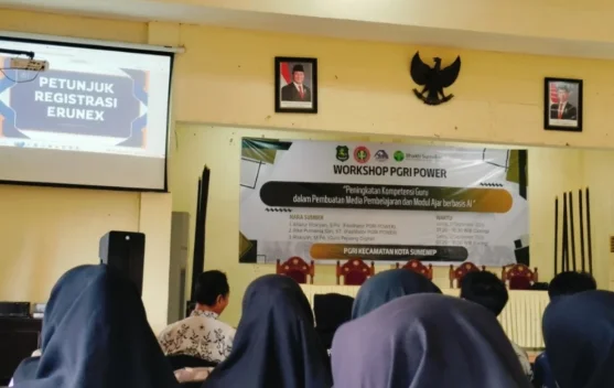 PGRI Kota Sumenep Gelar Workshop Media Pembelajaran Berbasis AI