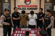 Satresnarkoba Polres Sumenep Ungkap Kasus Sabu, Dua Pria Diamankan