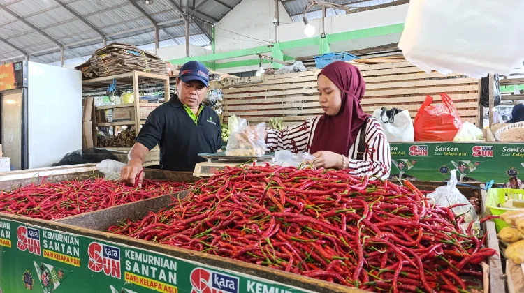 Harga Bumbu Dapur di Pasar Lipat Kajang Stabil di Awal Ramadan