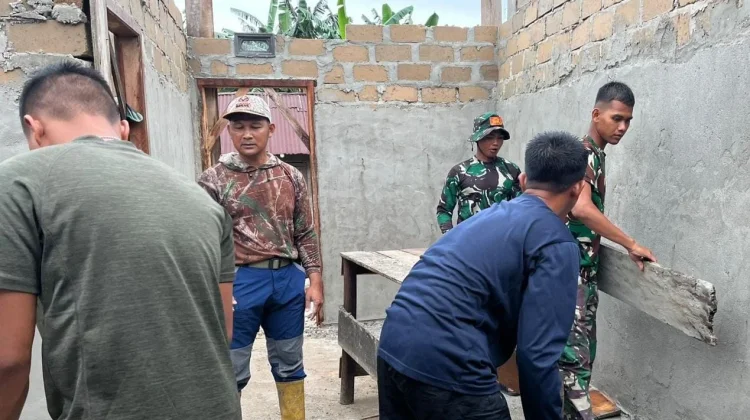 Satgas TMMD Kodim 0432/Basel Rehab RTLH Warga Kurang Mampu
