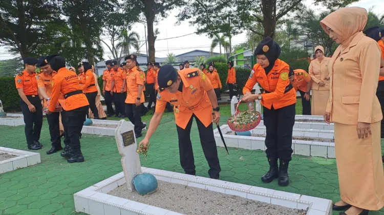 Kansar Pangkalpinang Ziarah Makam Pahlawan, Sambut HUT Basarnas ke-54