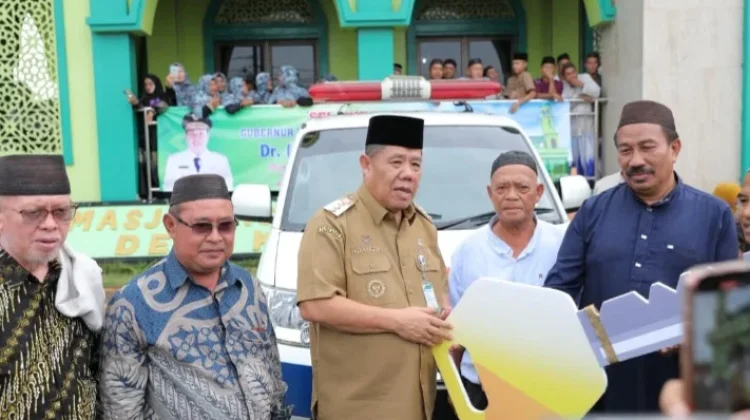 Pemprov Babel Beri Bantuan Ambulans kepada Masjid As-Salam Desa Kace