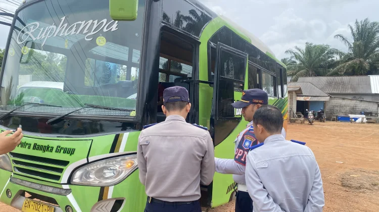 Angkutan di Wilayah Bangka Barat Diperiksa Dishub Babel