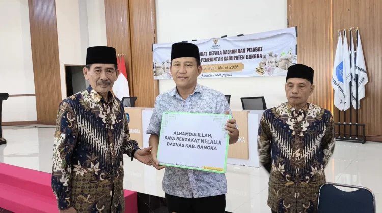 Pemkab Bangka dan BAZNAS Menggelar Pembayaran Zakat