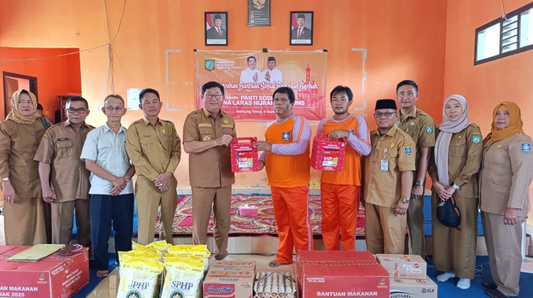 Bupati Beltim Kunjungi Panti Asuhan dan Panti Sosial di Kecamatan Gantung